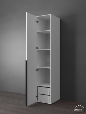 Шкаф Linnea MHR-1-3 2050х400х510 (Белый-М 11.1.2) в Приобье - priobie.mebel24.online | фото 5