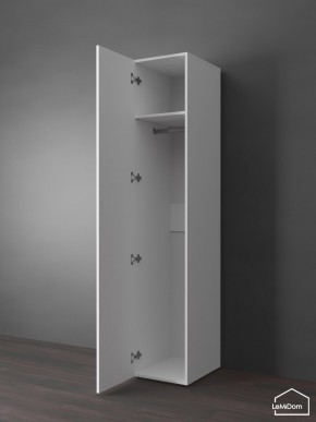 Шкаф Linnea MHR-1PO 2050х400х510 (Белый-М 11.1.2) в Приобье - priobie.mebel24.online | фото 4