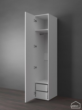 Шкаф Linnea MHR-1PO-3 2050х400х510 (Белый-М 11.1.1) в Приобье - priobie.mebel24.online | фото 4