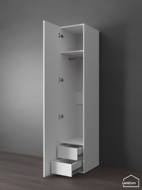 Шкаф Linnea MHR-1PO-3 2050х400х510 (Белый-М 11.1.1) в Приобье - priobie.mebel24.online | фото 5