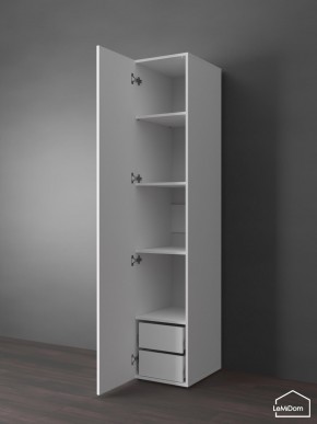 Шкаф Linnea MHR-1PO-4 2050х400х510 (Белый-М 11.1.2) в Приобье - priobie.mebel24.online | фото 5
