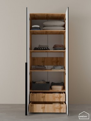 Шкаф Linnea MHR-2-4 2050х800х510 (ДВ-М 11.1.25) в Приобье - priobie.mebel24.online | фото 6