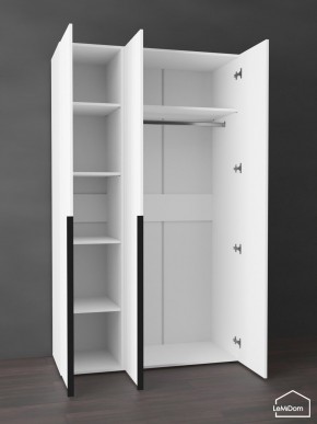 Шкаф Linnea MHR-3-1 2050х1200х510 (Белый-М 11.1.2) в Приобье - priobie.mebel24.online | фото 4