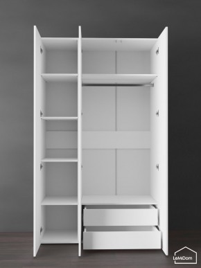Шкаф Linnea MHR-3PO-2 2050х1200х510 (Белый-М 11.1.1) в Приобье - priobie.mebel24.online | фото 5