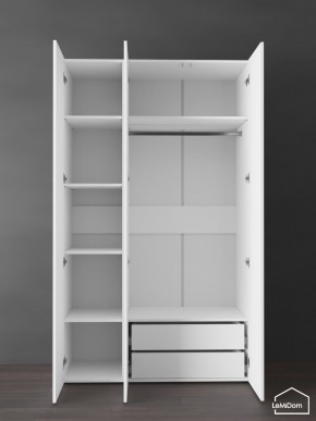 Шкаф Linnea MHR-3PO-2 2050х1200х510 (Белый-М 11.1.2) в Приобье - priobie.mebel24.online | фото 6