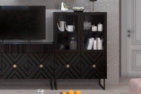 Шкаф низкий (2 стеклодвери) Марсель в Приобье - priobie.mebel24.online | фото 3