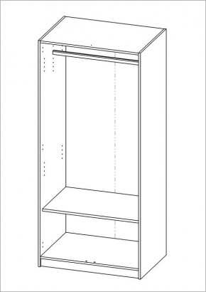 Шкаф ОРИОН двухдверный, цвет Дуб Венге в Приобье - priobie.mebel24.online | фото 2