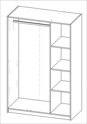 Шкаф ОРИОН трехдверный, цвет Дуб Венге в Приобье - priobie.mebel24.online | фото 3