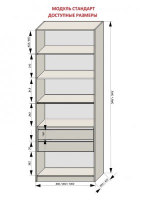 Шкаф распашной серия «ЗЕВС» (PL3/С1/PL2) в Приобье - priobie.mebel24.online | фото 13