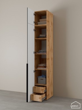 Шкаф с антресолью Linnea MHR-1A-4 2450х400х510 (ДВ-М 11.1.25) в Приобье - priobie.mebel24.online | фото 5