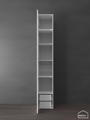 Шкаф с антресолью Linnea MHR-1POA-4 2450х400х510 (Белый-М 11.1.2) в Приобье - priobie.mebel24.online | фото 6