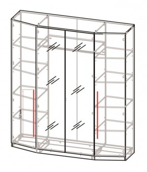 Спальный гарнитур Роксана (модульный) ЯШС в Приобье - priobie.mebel24.online | фото 3