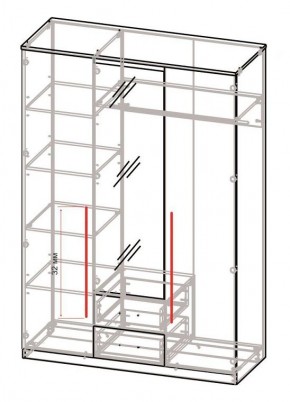 Спальный гарнитур Роксана (модульный) ЯШС в Приобье - priobie.mebel24.online | фото 5