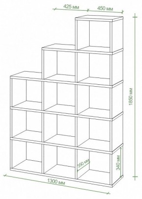 Стеллаж Бартоло СЛД 5 в Приобье - priobie.mebel24.online | фото 3