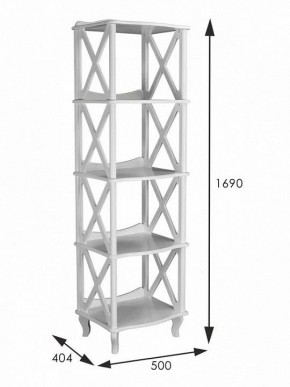 Стеллаж Джульетта 4 в Приобье - priobie.mebel24.online | фото