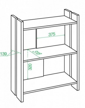 Стеллаж Домино Лайт СТЛ-ОН в Приобье - priobie.mebel24.online | фото 2