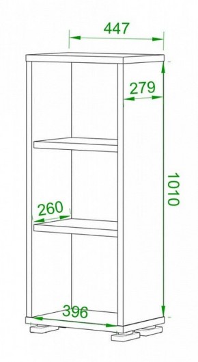 Стеллаж Домино нельсон ПУ-10-1 в Приобье - priobie.mebel24.online | фото 2