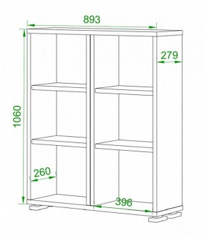 Стеллаж Домино нельсон ПУ-50-1 в Приобье - priobie.mebel24.online | фото 2