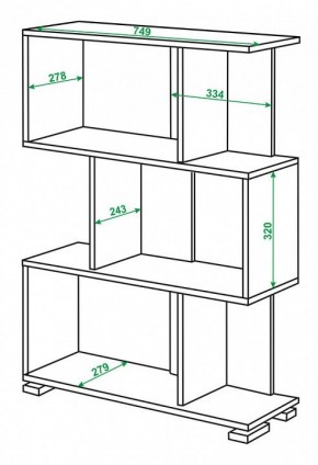 Стеллаж Домино нельсон СЛ-5-3 в Приобье - priobie.mebel24.online | фото 2