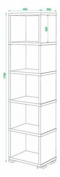 Стеллаж Домино СБ-15/5 в Приобье - priobie.mebel24.online | фото 3