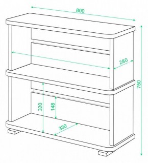 Стеллаж Домино СБ-25/2 в Приобье - priobie.mebel24.online | фото 3