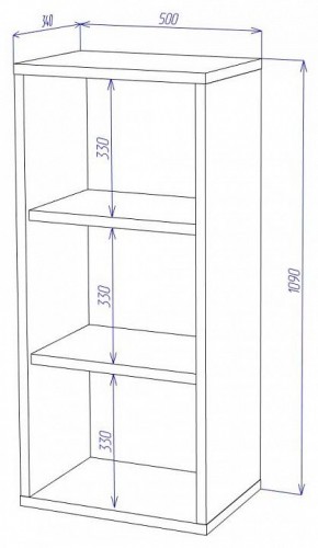 Стеллаж Домино СУ(ш1в1) в Приобье - priobie.mebel24.online | фото 2