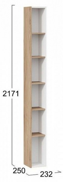Стеллаж-колонка Порто ТД-393.07.25 в Приобье - priobie.mebel24.online | фото 5