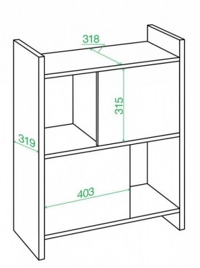 Стеллаж комбинированный Домино Лайт СТЛ-3Н в Приобье - priobie.mebel24.online | фото 3