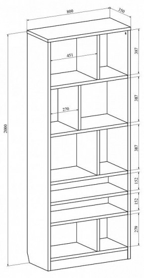 Стеллаж Виктория ВИ-03 в Приобье - priobie.mebel24.online | фото 4