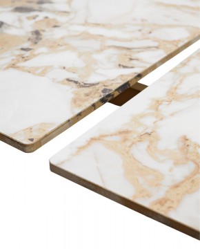 Стол ACERRA NEW 160 GLOSS GRAND JADE SOLID CERAMIC/ каркас цвета шампань, ®DISAUR в Приобье - priobie.mebel24.online | фото 8