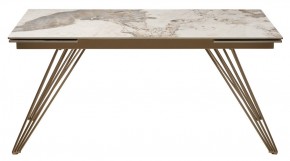 Стол ACERRA NEW 160 GLOSS LUXURY PANDORA SOLID CERAMIC/ каркас цвета шампань, ®DISAUR в Приобье - priobie.mebel24.online | фото 11