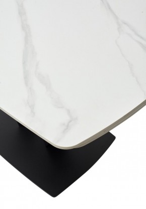 Стол ALATRI 120 MATT WHITE MARBLE SOLID CERAMIC / BLACK, ®DISAUR в Приобье - priobie.mebel24.online | фото 11