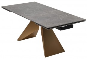 Стол ALES 180 BLACK GRAVE SOLID CERAMIC, керамика / бронзовый, ®DISAUR в Приобье - priobie.mebel24.online | фото 14