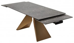 Стол ALES 180 BLACK GRAVE SOLID CERAMIC, керамика / бронзовый, ®DISAUR в Приобье - priobie.mebel24.online | фото 9