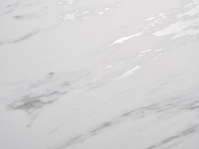 Стол BELLUNO 160 MARBLES KL-99 Белый мрамор матовый, итальянская керамика/ белый каркас, ®DISAUR в Приобье - priobie.mebel24.online | фото 3