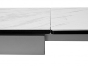 Стол BELLUNO 160 MARBLES KL-99 Белый мрамор матовый, итальянская керамика/ белый каркас, ®DISAUR в Приобье - priobie.mebel24.online | фото 9