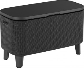 Стол Беви Бар (Bevy Bar Large Cool Bar), графит в Приобье - priobie.mebel24.online | фото 2
