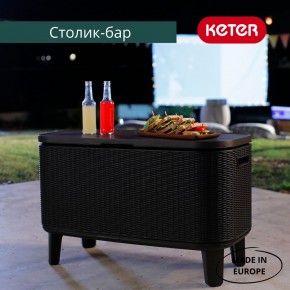 Стол Беви Бар (Bevy Bar Large Cool Bar), графит в Приобье - priobie.mebel24.online | фото 4
