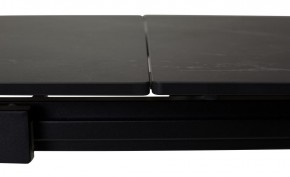 Стол CORNER 120 MATT BLACK MARBLE SOLID CERAMIC / BLACK, ®DISAUR в Приобье - priobie.mebel24.online | фото 1