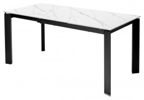Стол CORNER 120 MATT WHITE MARBLE SOLID CERAMIC / BLACK, ®DISAUR в Приобье - priobie.mebel24.online | фото 6