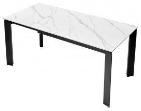 Стол CORNER 120 MATT WHITE MARBLE SOLID CERAMIC / BLACK, ®DISAUR в Приобье - priobie.mebel24.online | фото 7