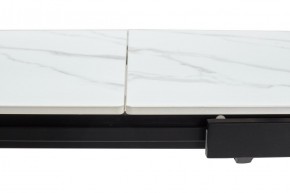 Стол CORNER 120 MATT WHITE MARBLE SOLID CERAMIC / BLACK, ®DISAUR в Приобье - priobie.mebel24.online | фото 8