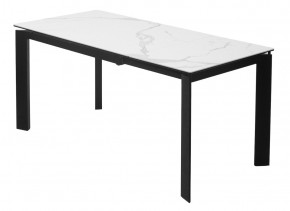 Стол CORNER 120 MATTE STATUARIO Белый мрамор матовый керамика, стекло/ черный каркас, ®DISAUR в Приобье - priobie.mebel24.online | фото 5