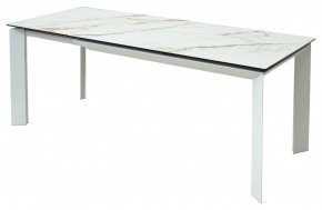 Стол CREMONA 160 KL-188 Контрастный мрамор / белый каркас, ®DISAUR в Приобье - priobie.mebel24.online | фото 3