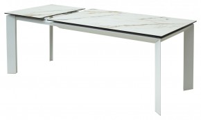 Стол CREMONA 160 KL-188 Контрастный мрамор / белый каркас, ®DISAUR в Приобье - priobie.mebel24.online | фото 6