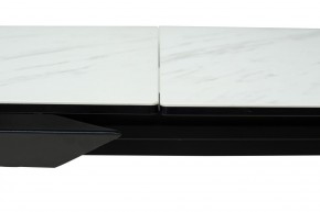 Стол CREMONA 160 KL-99 Белый мрамор матовый, итальянская керамика / черный каркас, ®DISAUR в Приобье - priobie.mebel24.online | фото 4