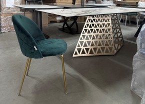 Стол ENNA 220 KL-188 Контрастный мрамор матовый, итальянская керамика/ каркас цвета шампань, ®DISAUR в Приобье - priobie.mebel24.online | фото 7