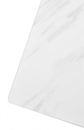 Стол FONDI 180 MARBLES KL-99 Белый мрамор матовый, итальянская керамика/ черный каркас, ®DISAUR в Приобье - priobie.mebel24.online | фото 6