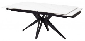 Стол FORIO 160 MATT WHITE MARBLE SOLID CERAMIC / BLACK, ®DISAUR в Приобье - priobie.mebel24.online | фото 7