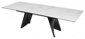 Стол IVAR 200 MARBLES KL-99 Белый мрамор, итальянская керамика, ®DISAUR в Приобье - priobie.mebel24.online | фото 1